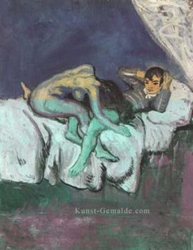 Erotische Szene blcene erotique 1903 kubist Pablo Picasso Ölgemälde